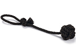 Beeztees Slingerkoord met Bal Vic Zwart