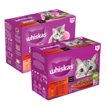 Whiskas Kattenvoer Junior Classic Selectie in Saus 12 x 85 gr