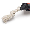 Beeztees Action Rugbybal met Touw Bruin