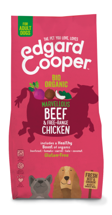 Edgard & Cooper hondenvoer Adult biorund en -kip 7 kg