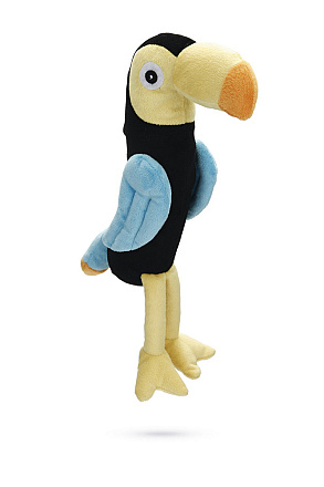 Beeztees hondenspeelgoed Toekan blauw/geel