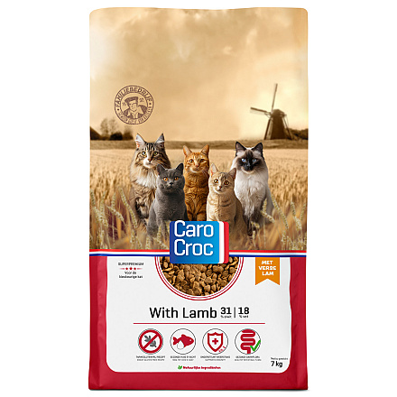CaroCroc Kattenvoer with Lamb 7 kg