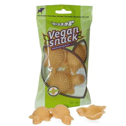 Braaaf Vegan Snack Turtle S Naturel 3 st