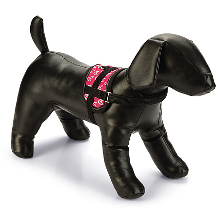 Beeztees Mini Harnas Heart Roze